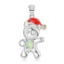 Sterling Silver Snow Gingerbread Man Pendants 90200062