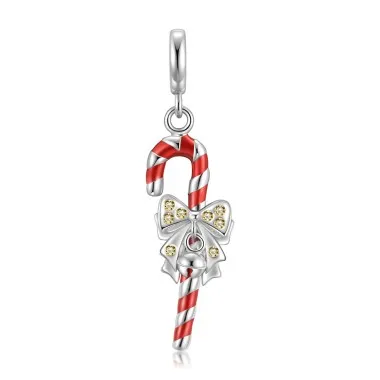 Sterling Silver Christmas Candy Bow Pendants 90200063