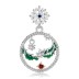 Sterling Silver Christmas Snowflake Pendants 90200064