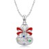 Sterling Silver Christmas Bow Pendants 90200065