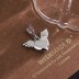 Vintage Zirconia Wing Heart Pendants 90200075