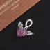 Vintage Zirconia Wing Heart Pendants 90200075