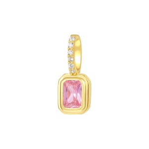 925 Sterling Silver Birthday Stone Zirconia Necklace Pendant 90200082