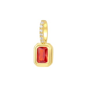 925 Sterling Silver Birthday Stone Zirconia Necklace Pendant 90200082