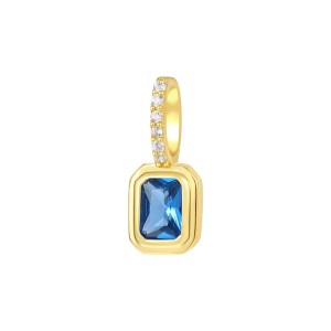 925 Sterling Silver Birthday Stone Zirconia Necklace Pendant 90200082