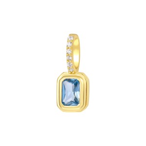 925 Sterling Silver Birthday Stone Zirconia Necklace Pendant 90200082