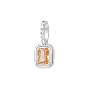 925 Sterling Silver Birthday Stone Zirconia Necklace Pendant 90200083