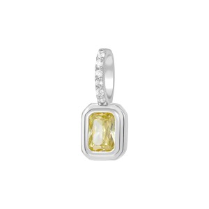 925 Sterling Silver Birthday Stone Zirconia Necklace Pendant 90200083