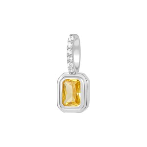 925 Sterling Silver Birthday Stone Zirconia Necklace Pendant 90200082