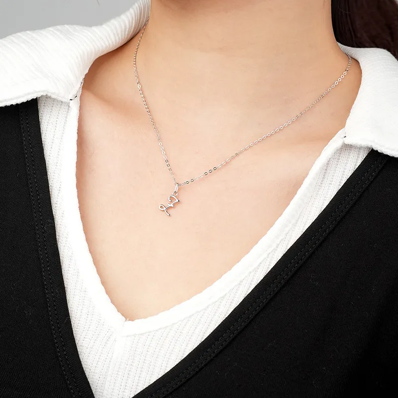 925 Sterling Silver Silver Tone Letter A to Z Pendant 90200093 - image1