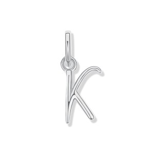 925 Sterling Silver Silver Tone Letter A to Z Pendant 90200093