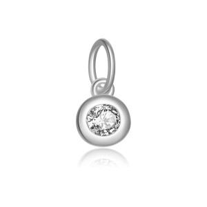925 Sterling Silver Colorful Zirconia Birthstone Pendant 90200097