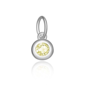 925 Sterling Silver Colorful Zirconia Birthstone Pendant 90200097