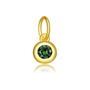 925 Sterling Silver Colorful Zirconia Birthstone Pendant 90200096