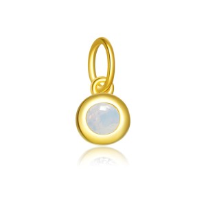 925 Sterling Silver Colorful Zirconia Birthstone Pendant 90200096