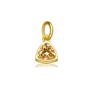 S925 Colorful Zirconia Birthstone Pendant 90200098