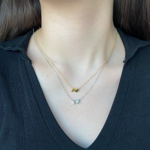 925 Sterling Silver Alphabet Letter Pendant  90200103