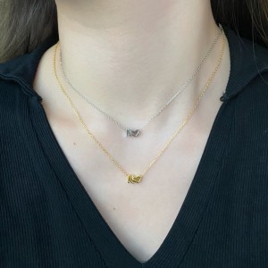 925 Sterling Silver Alphabet Letter Pendant  90200103