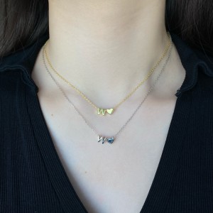 925 Sterling Silver Alphabet Letter Pendant  90200103