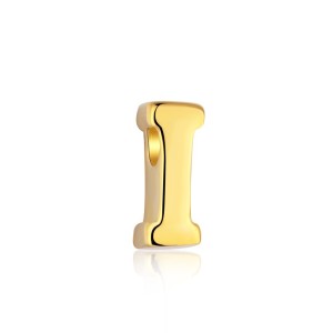925 Sterling Silver Gold Tone Alphabet Letter Pendant 90200104
