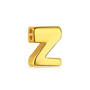 925 Sterling Silver Gold Tone Alphabet Letter Pendant 90200104