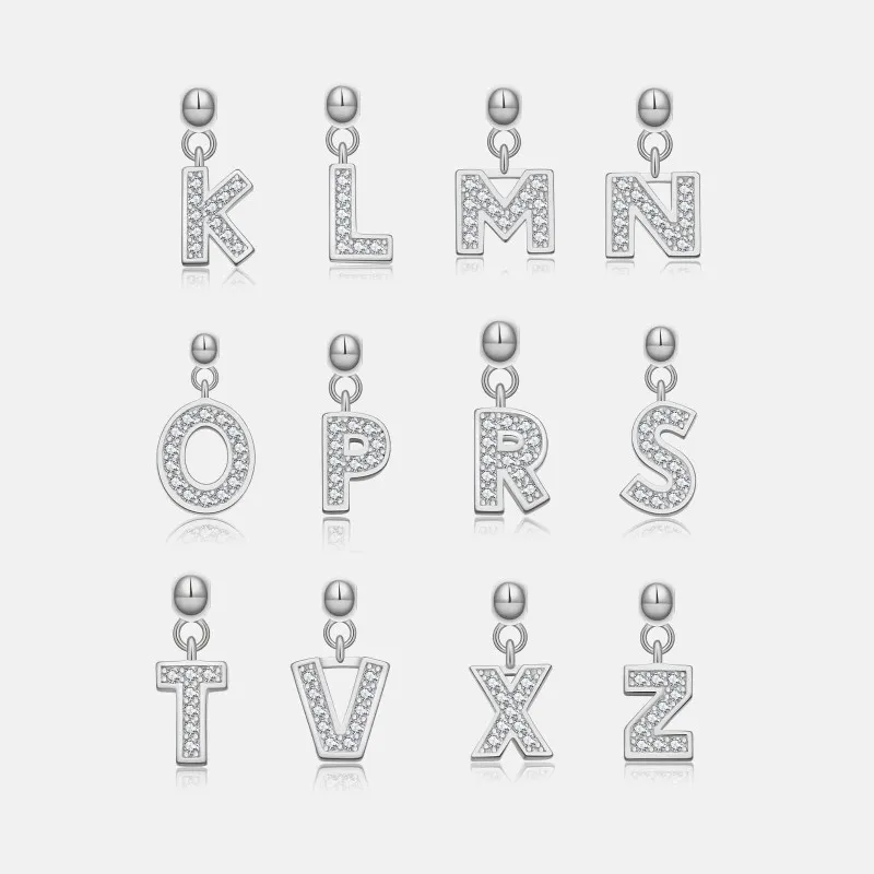 925 Sterling Silver Alphabet Letter Charms 90200106
