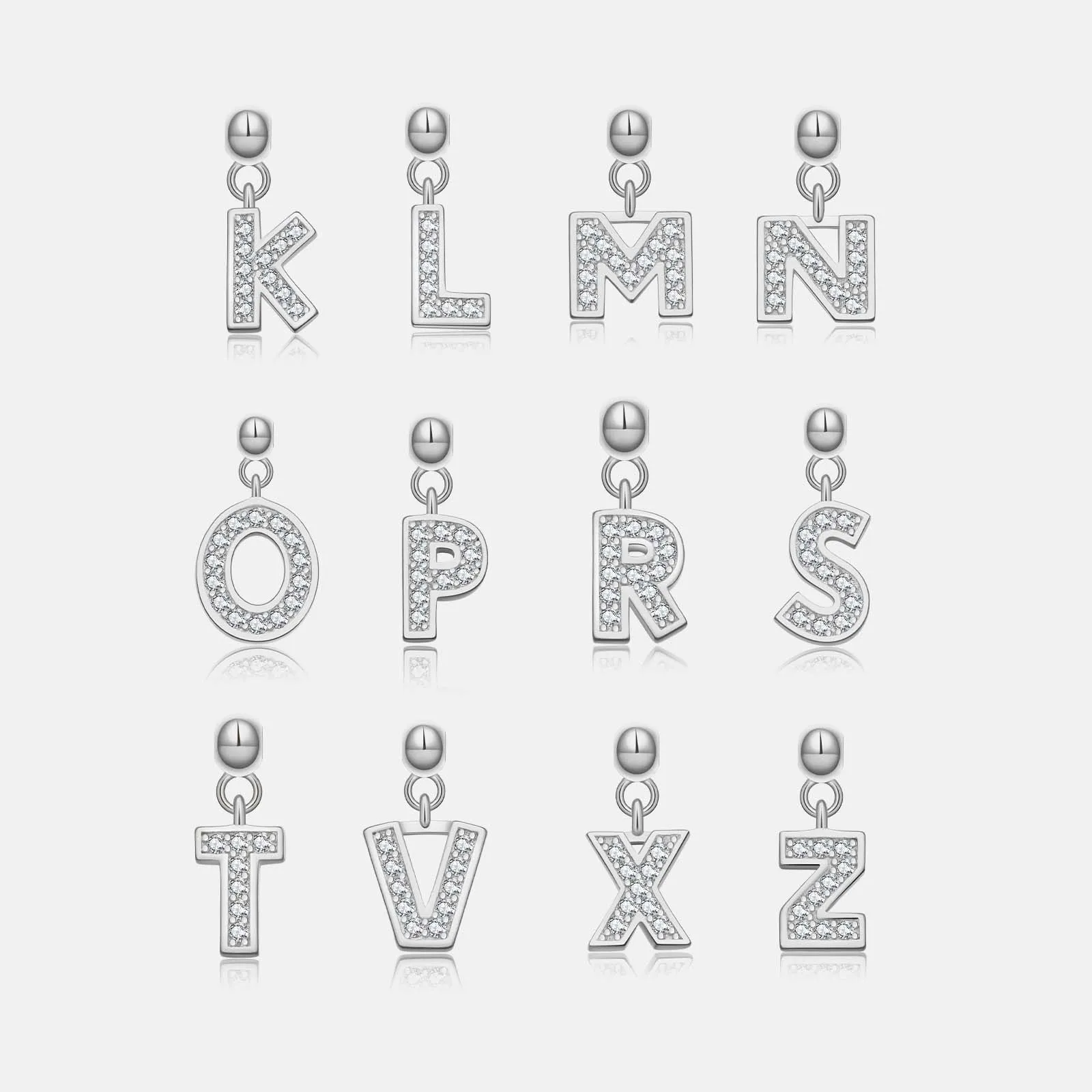 925 Sterling Silver Alphabet Letter Charms 90200106