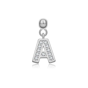 925 Sterling Silver Alphabet Letter Charms 90200106