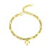 Thick Hip-hop Love Heart Bracelet 100100006