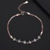 Silver Cubic Zirconia Chain Bracelet 100100014