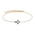 Colored Opal Cross Sterling Silver Chain Bracelet 100100024