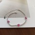 925 Sterling Silver Full CZ Flowers Bracelets 100100045