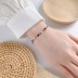 Sterling Silver Rainbow Zirconia Heart Bracelets 100100049
