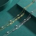 Sterling Silver Zirconia Layered Chain Bracelets 100100050