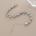 Vintage Zirconia Cube Zirconia Chain Bracelets 100100054