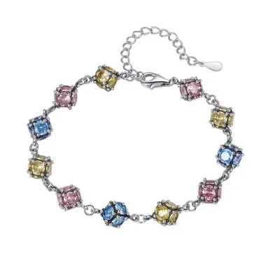 Colorful Zirconia Beads Bracelets 100100059