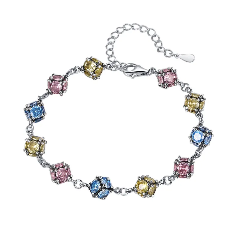 Colorful Zirconia Beads Bracelets 100100059