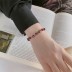 Birthday Stone Red Zirconia Chain Bracelets 100100062