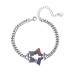 Rainbow Zirconia Star Chain Bracelets 100100064