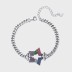 Rainbow Zirconia Star Chain Bracelets 100100064
