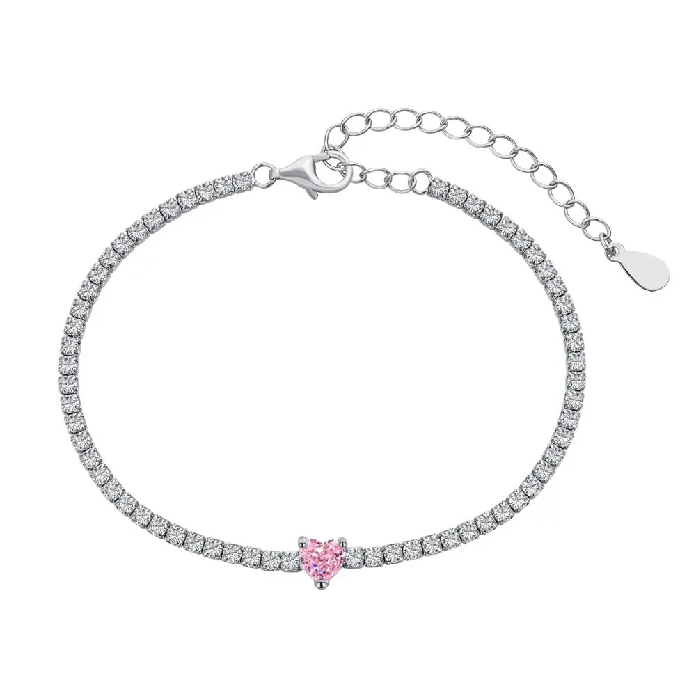 8A Zirconia Heart Tennis Bracelet 100100072