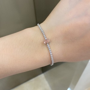 8A Zirconia Oval Tennis Bracelet 100100076