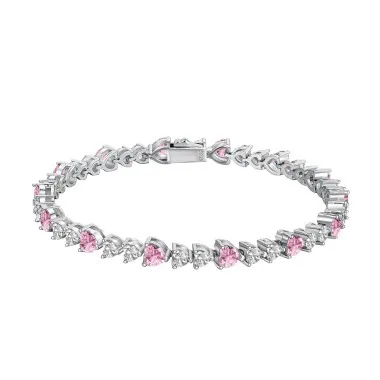 Luxury Zirconia Heart Tennis Bracelet 100100077