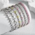 Luxury Zirconia Heart Tennis Bracelet 100100077