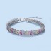 Elegant Rainbow Zirconia Arrow Tennis Chain Bracelet 100100081