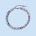 Luxury Rainbow Zirconia Flower Tennis Chain Bracelet 100100083