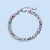 Luxury Rainbow Zirconia Flower Tennis Chain Bracelet 100100083