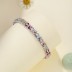 Luxury Rainbow Zirconia Flower Tennis Chain Bracelet 100100083