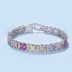 Luxury Rainbow Zirconia Tennis Chain Bracelet 100100084