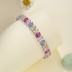 Luxury Rainbow Marquise Zirconia Tennis Chain Bracelet 100100085